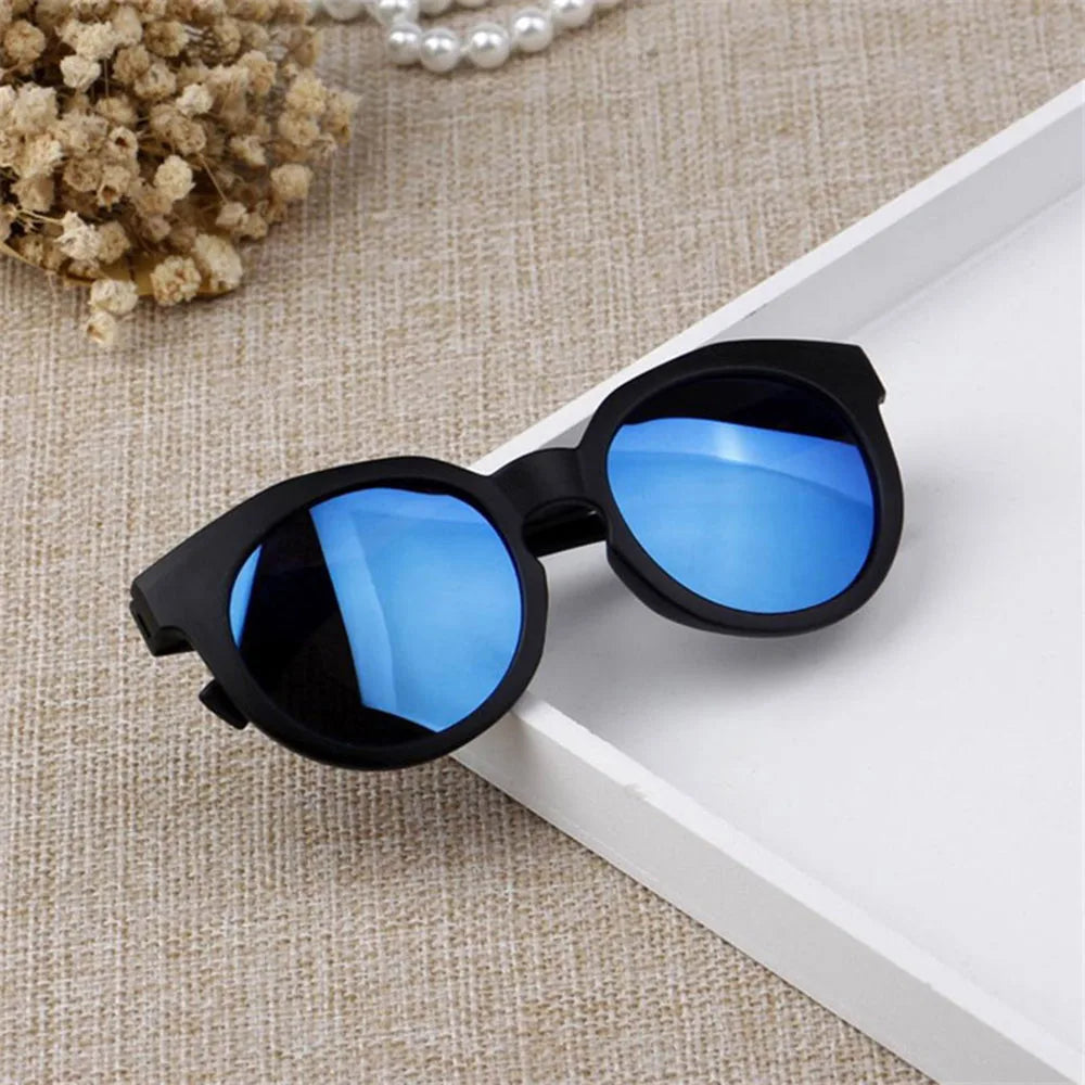 Fashion Retro Round Sunglasses Women Sun Glasses Lens Alloy Kids Sunglasses female Eyewear Frame Driver Goggles Car Accessories