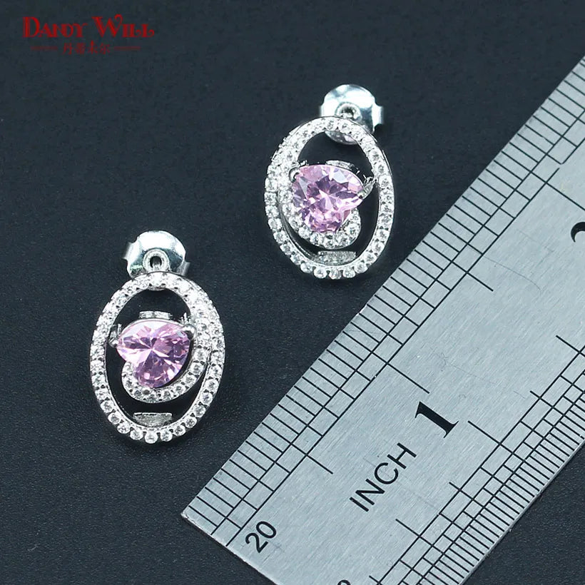 Jewelry Sets Stone Costume Wedding Rings Earrings Pendant Necklace For Women