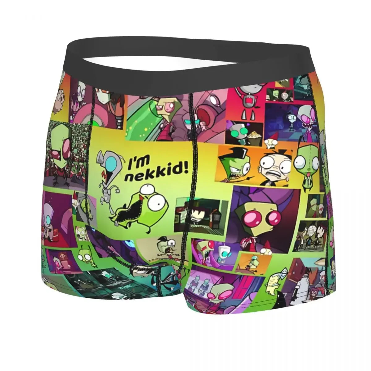 Invader Zim Men Boxer Briefs Underwear Alien Highly Breathable High Quality Sexy Shorts Gift Idea