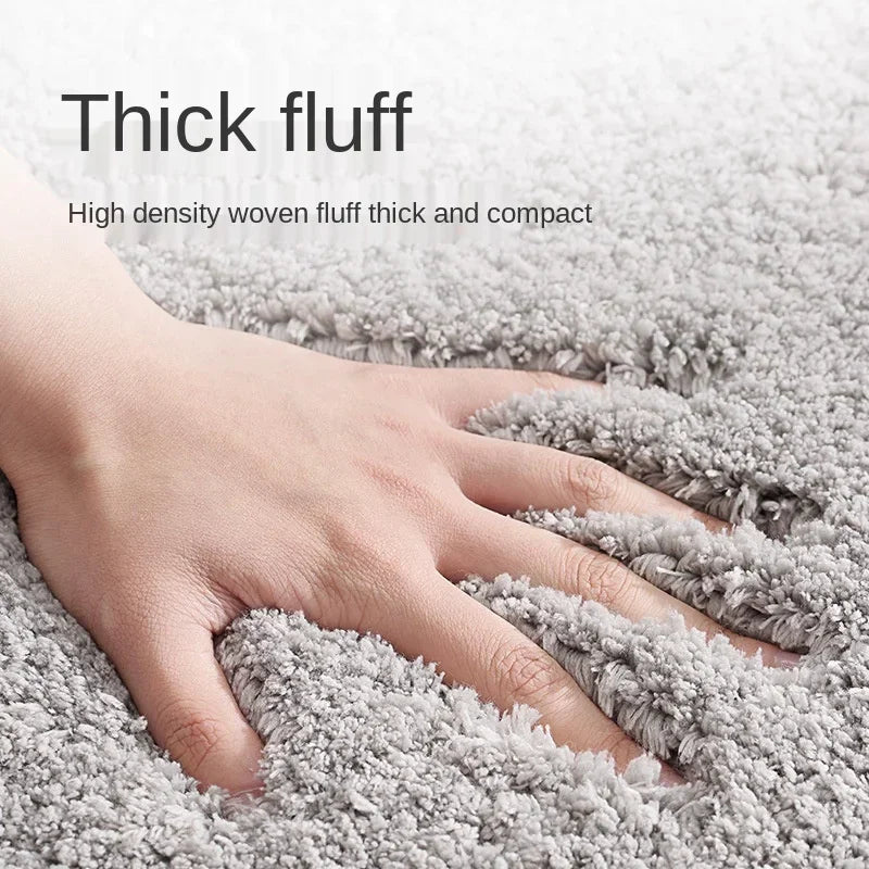 Bathroom Door Mat Super Thick Fluff Fiber Bath Mat Shower Room Rugs Mats