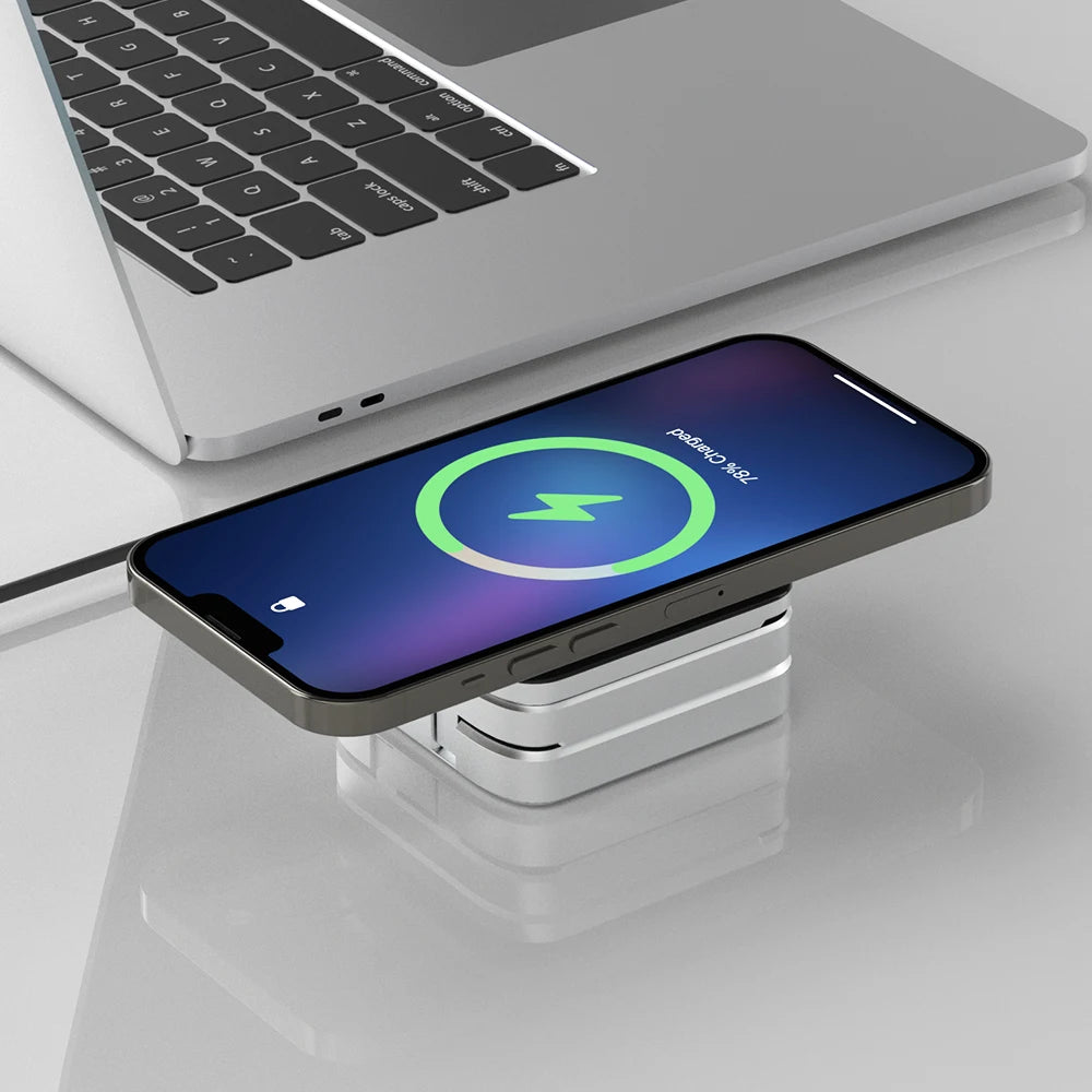 3 In 1 Foldable Magnetic Wireless Charger Stand For iPhone