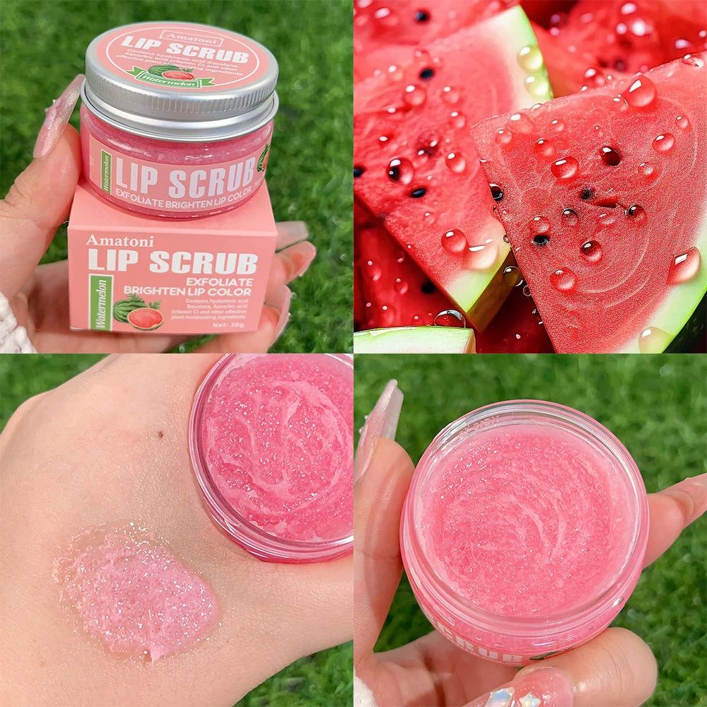 Fruit Flavor Scrub Lip Mask Repair Dead Skin Exfoliating Moisturizing Nourishing Smoothing Repair Lips