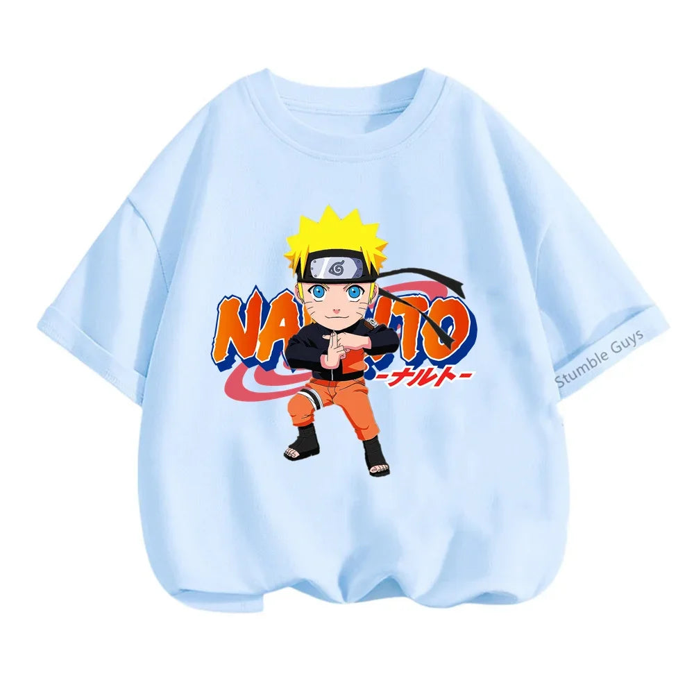 Tshirt Kids Summer Cool Children t shirt Leisure Pillar Man Cartoon T-shirt Boys