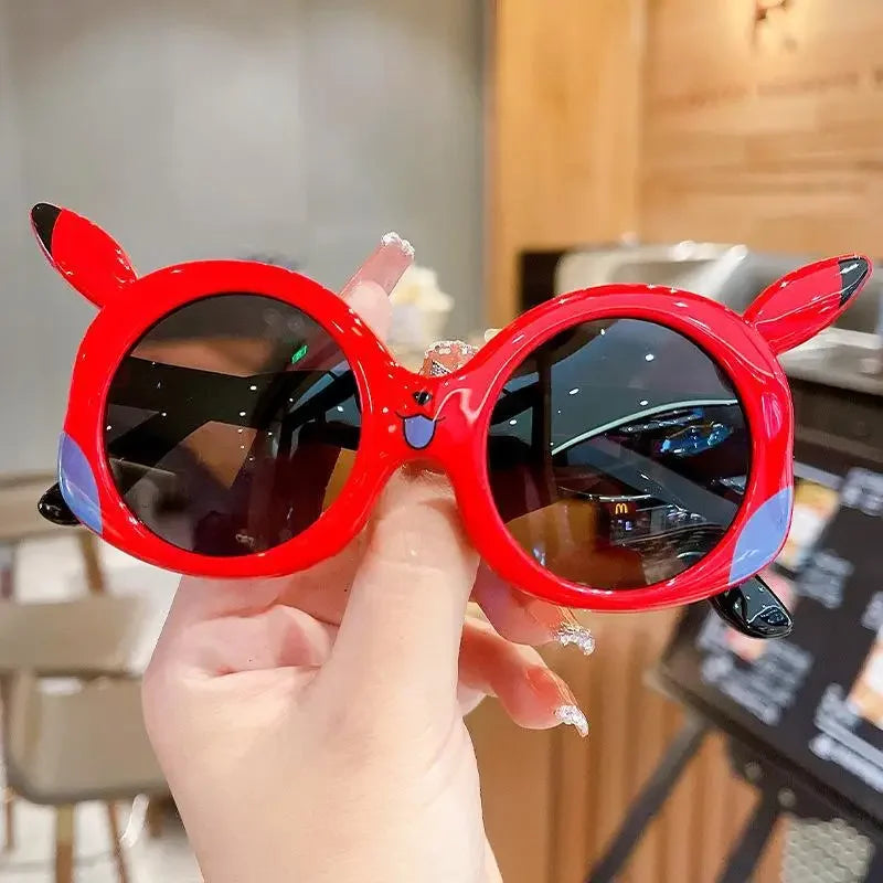 Pokemon Pikachu Sunglasses for Children Anime Cartoon Cute UV Blocking Glasses Boys Girls Beach Protective Sun Visors Kids Gifts