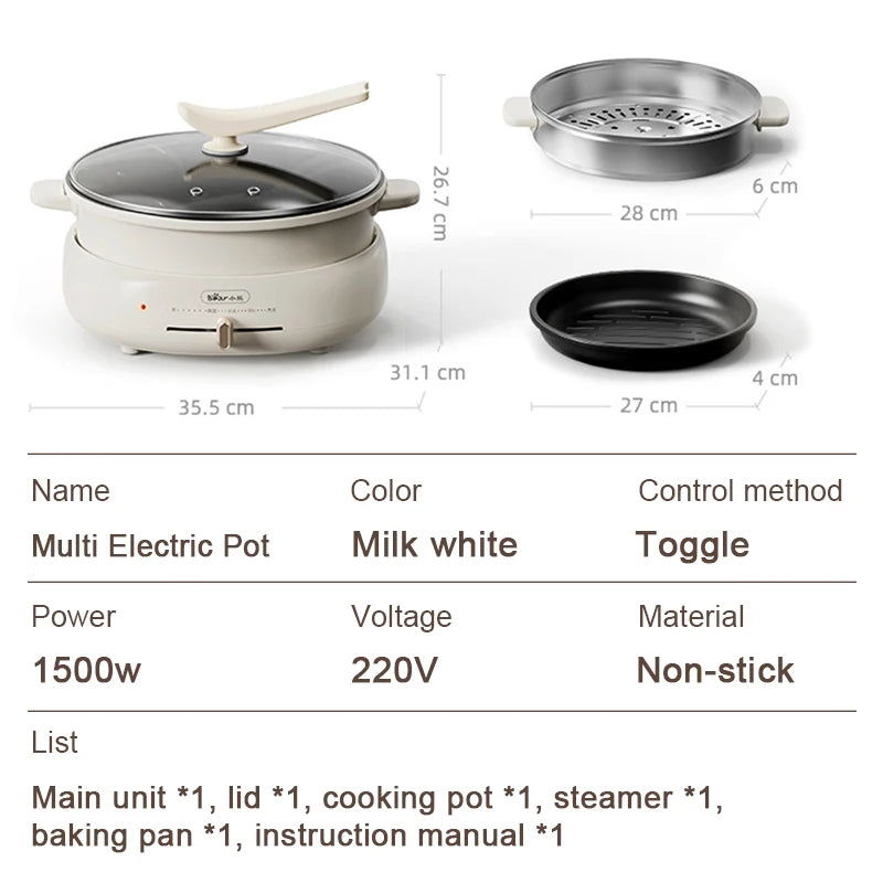 Electric chaffy dish electric steamer multi-purpose pot electric cooker multi-purpose pot