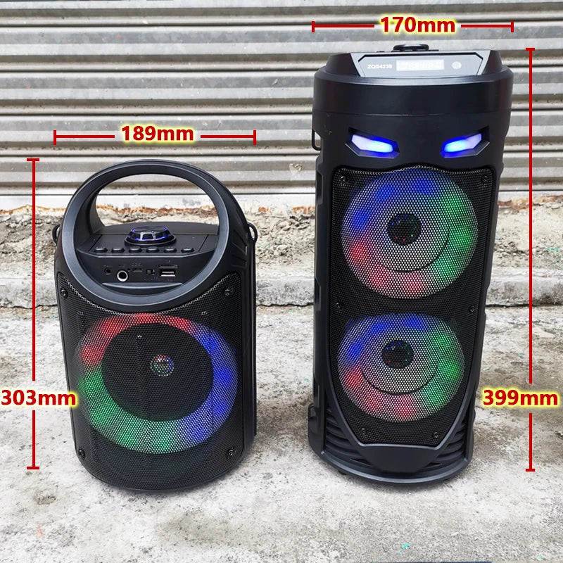 30W Wireless Column Big Power Stereo Portable Bluetooth Speaker