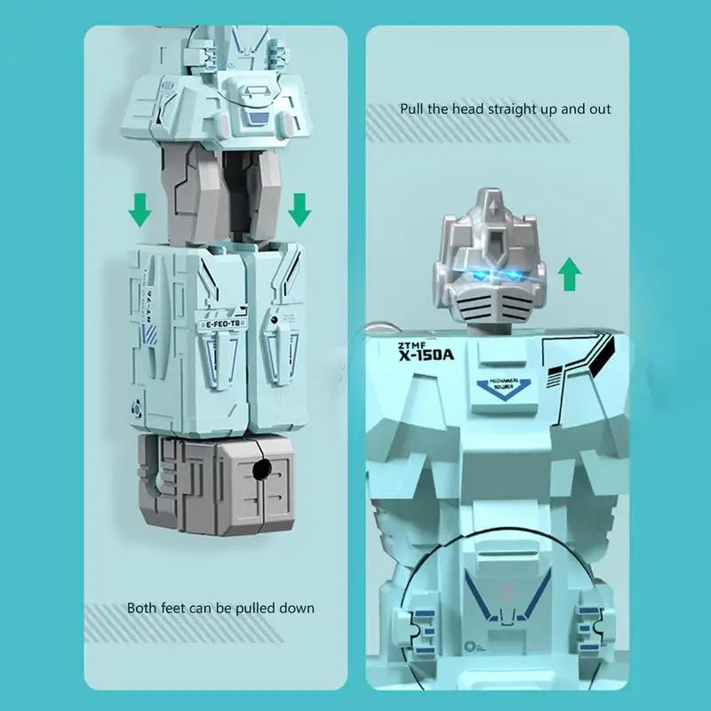 Robot Deformation Pen 2-in-1 Stationery Gel Pen Creative Deformable Robot Kids