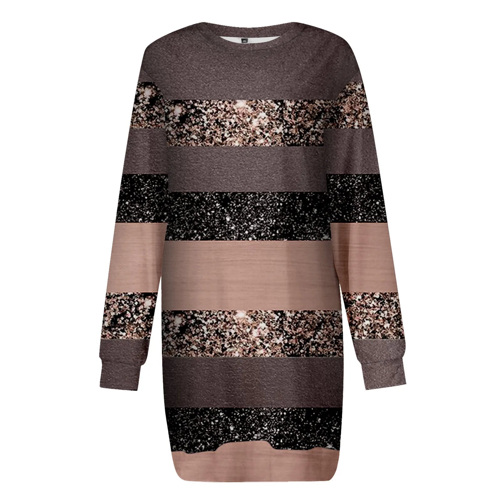 Women Christmas Sweatshirts Dress Long Sleeve Oversized Trendy Graphic Dress