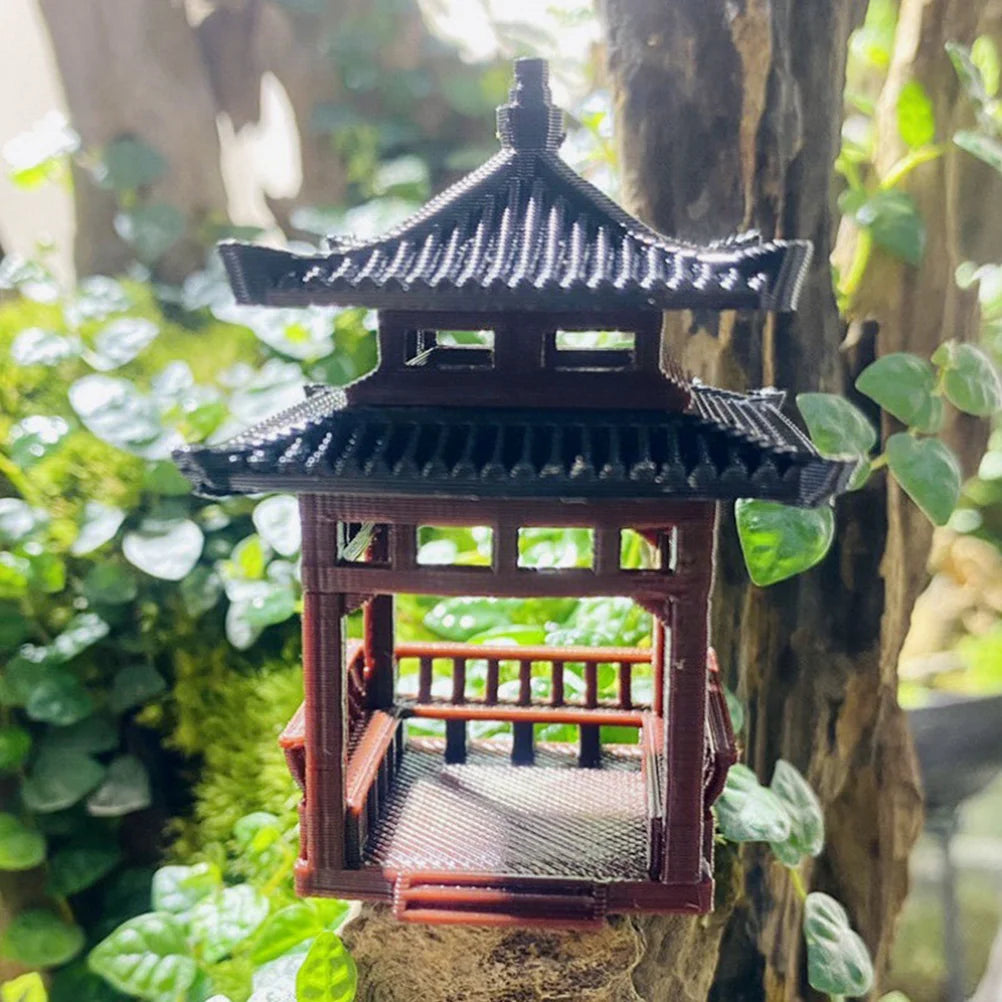 Pavilion Small Ornaments Aquarium Pagoda Statue Outdoor Garden Decorations