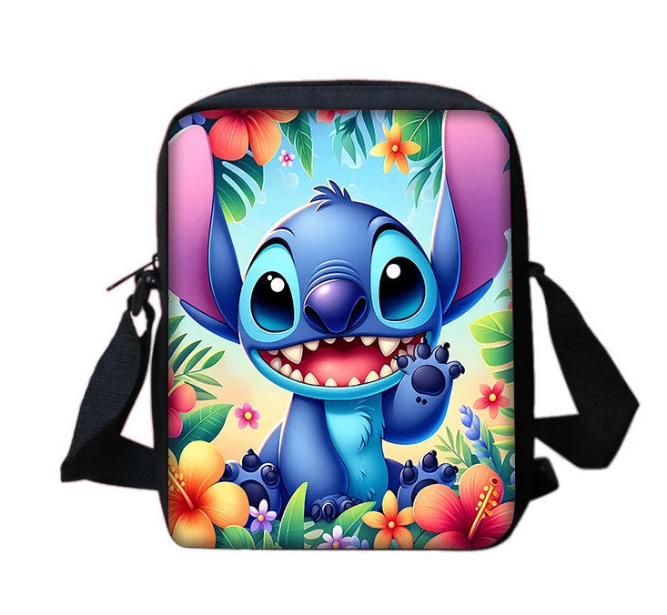 Cartoon S-stitchs Angel Children Boy Girls Printed Shoulder Messenger Bag Casual Handbag Men Women Phone Bag Shopping Bag