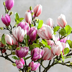 Artificial Magnolia Flower Living Room Decoration