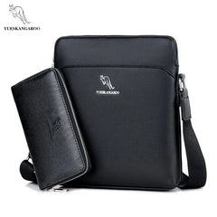 YUESKANGAROO 2024 Luxury Brand Men Bag Leather Crossbody For Messenger s Casual Male Shoulder Business Handbag