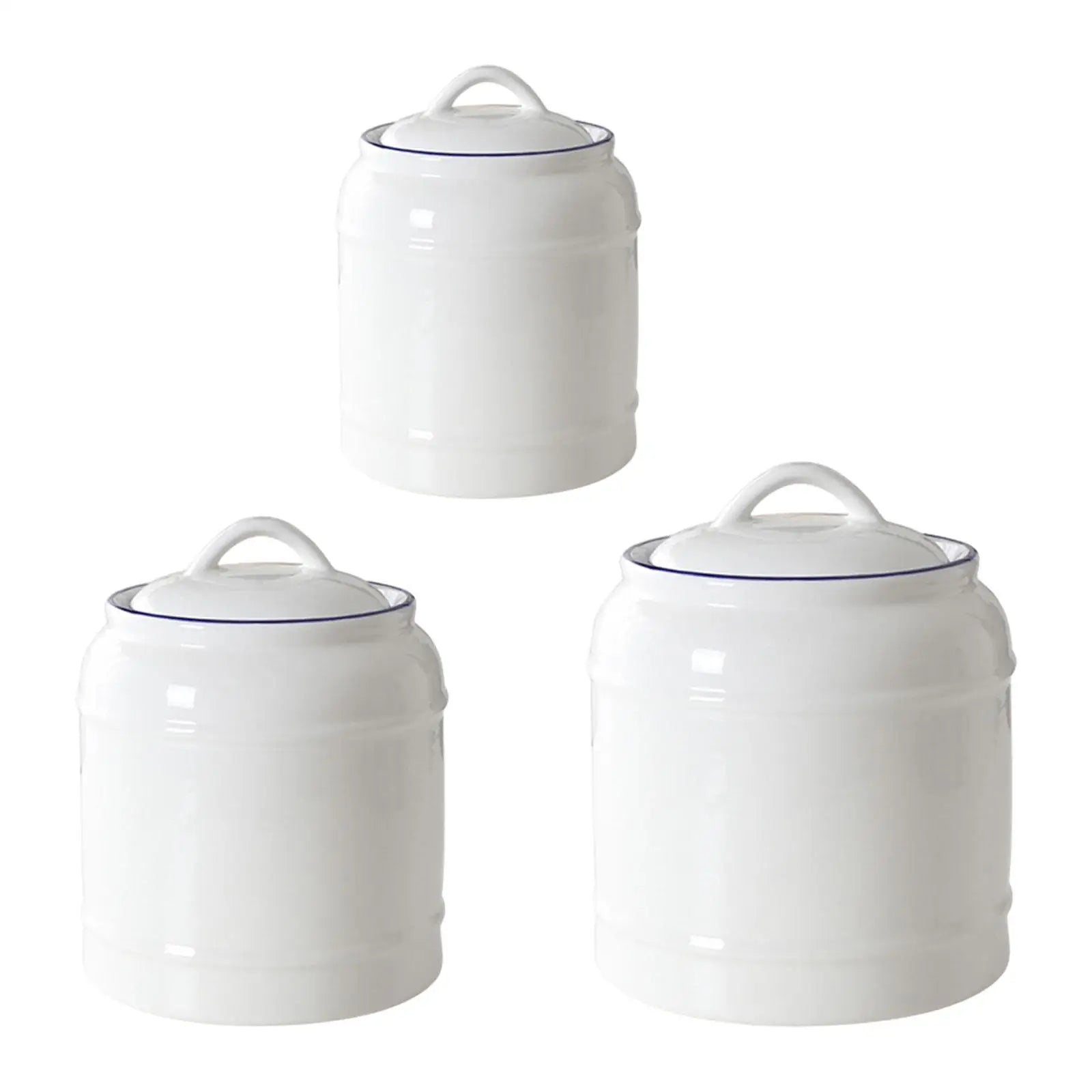 Ceramic Jar with Airtight Lid Countertop Kitchen Kitchen Canisters Ceramic Food Storage Jar