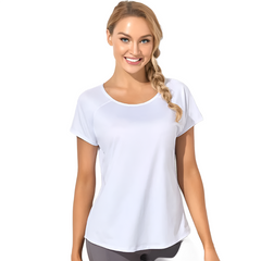 Mesh Loose Sports T-shirt Women Quick Dry Breathable Yoga Shirts