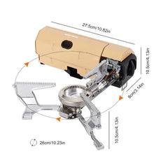 Camping Gas Stove 2670W Portable Folding Cassette Gas Burner Outdoor Picnic Travel Cooking Grill Cooker