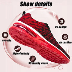 Men Casual Sneakers Fashion Air Cushion Lightweight Training Footwear Mesh Breathable Tennis Women Sport Shoes Running Trainers