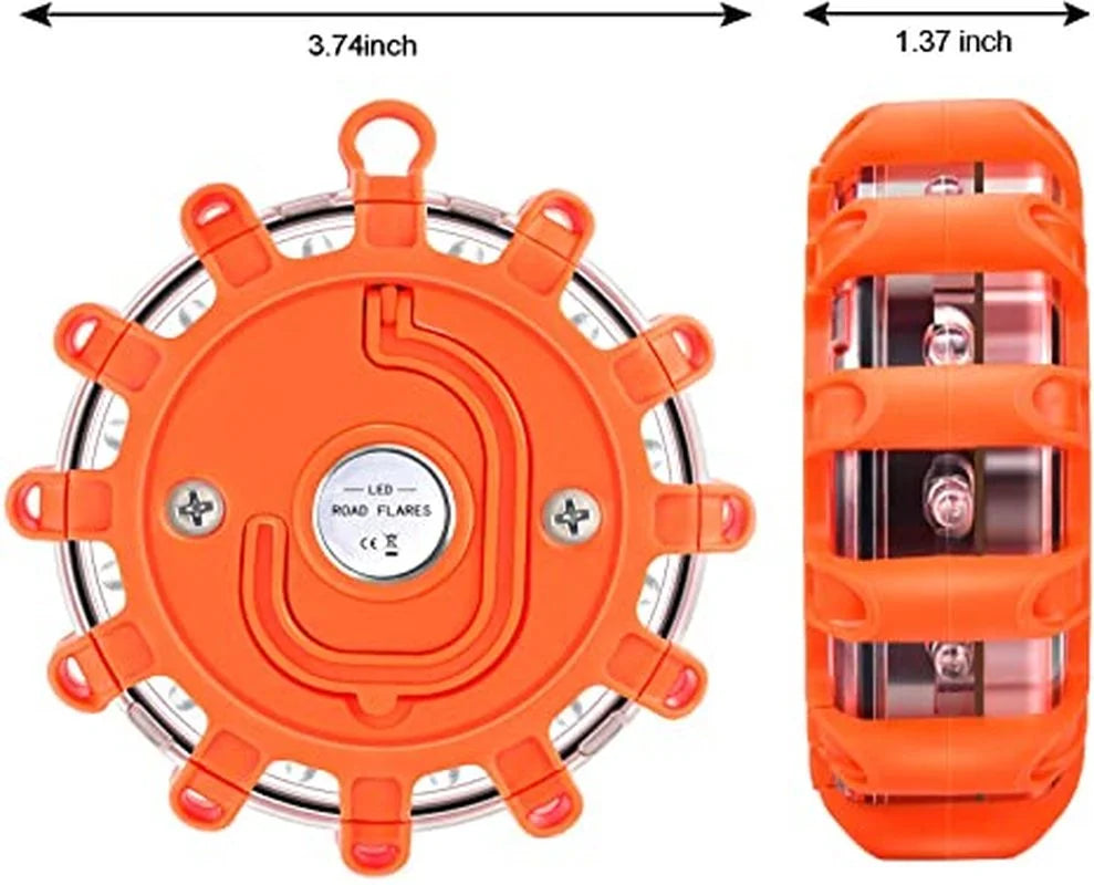 Car Emergency Light Help Flash V16 Homologated Approved Dgt Road Flares Safety Flashing Warning Magnetic Beacon Police Light