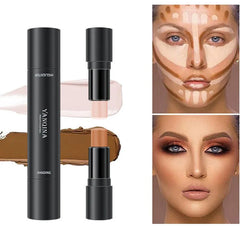 Double-headed Contour Stick Face Brown Bronzer Foundation Make Up Pen  Smooth Contour Shadow Highlight Concealer Cosmetics