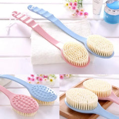 Soft Body Scrubber Shower Exfoliating Scrubs Long Handle Bath Brush Exfoliator Skin Massager