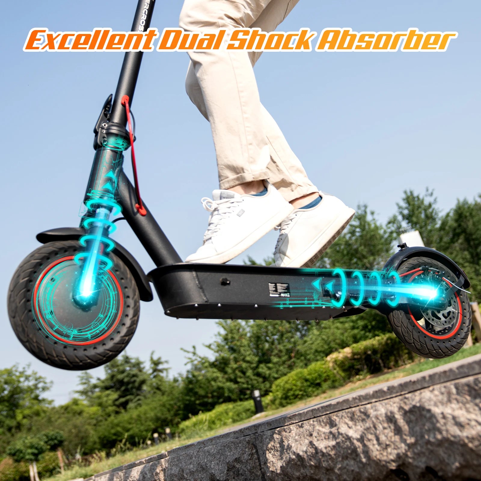 EVERCROSS App-Enabled Electric Scooter,500W Motor,19 MPH & 22 Miles E-Scooter Adults