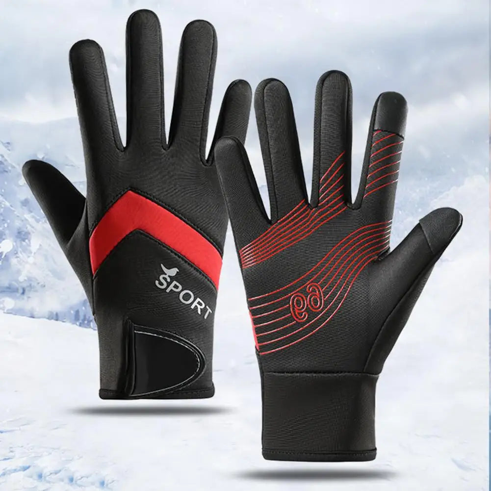 Weather Windproof Gloves Windproof Thermal Gloves for Weather Skiing Snowboarding Waterproof Grip Snow for Men for Cycling