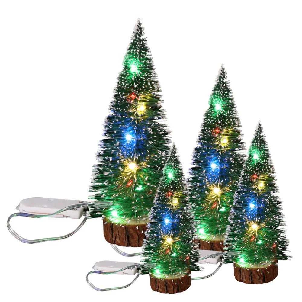 Christmas Green Cedar LED Lights Pine Needle Tree Christmas Decorations