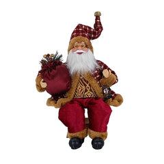 Santa Claus Doll Decoration Gifts Desktop Santa Claus Figure Portable Lifelike Santa Doll Figurine Perfect Plush Ornaments