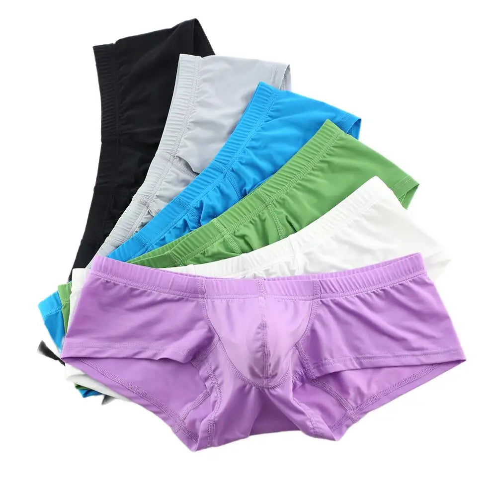 Men's Boxers Low-rise Ice Silk Underpants Men Small Boxer