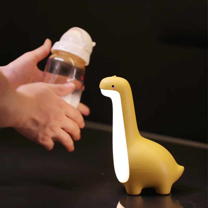 Dinosaur Night Light Cute Children's Night Light Eye Protection Bedside Timing Lamp