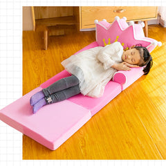 Foldable Kid Sofa Backrest Armchair Cover Plush Cute Cartoon Children Lazy Sofa