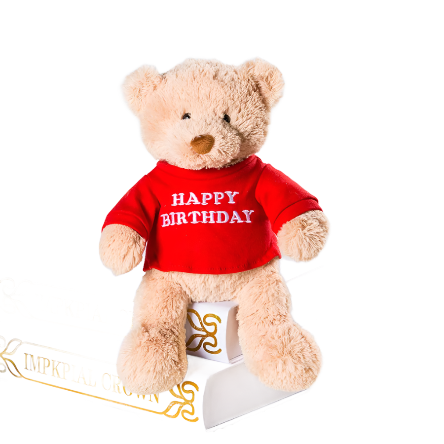 Bear Stuffed Animals Plush Toy I Love You Teddy Bear with Removable T-Shirt Gif