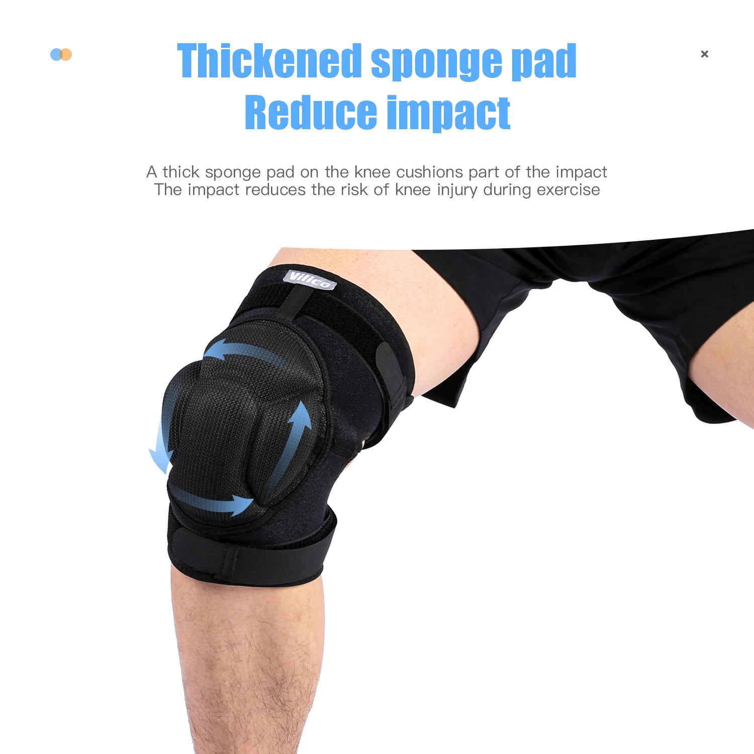 Pressure strap protection Sports Thickening Knee Pads