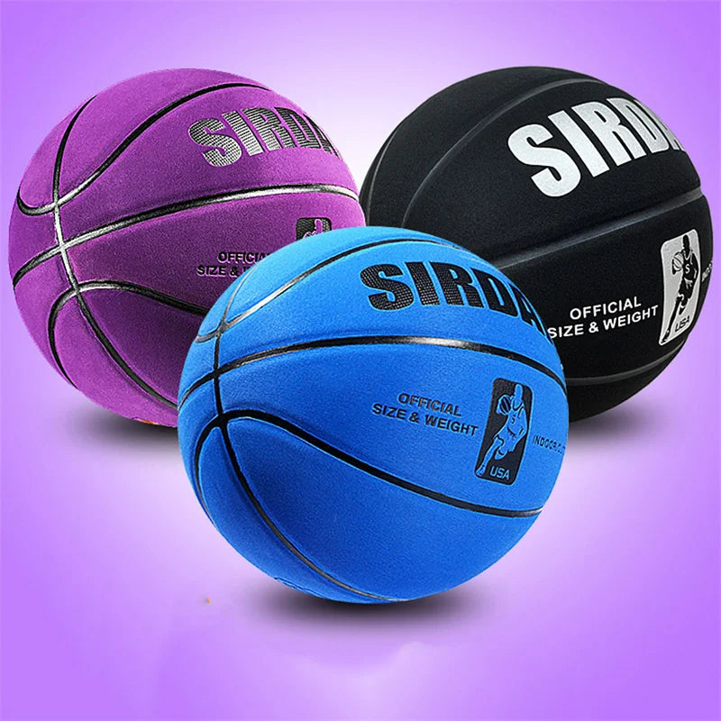 Soft Microfiber Basketball Size 7 Wear-Resistant Anti-Slip Anti-Friction Outdoor Indoor Professional Basketball