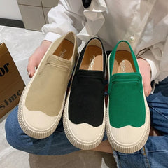 Women's Shoes Canvas Loafers Women's Design Sense Sneakers Slip-on Flat-bottom Casual Platform Shoes