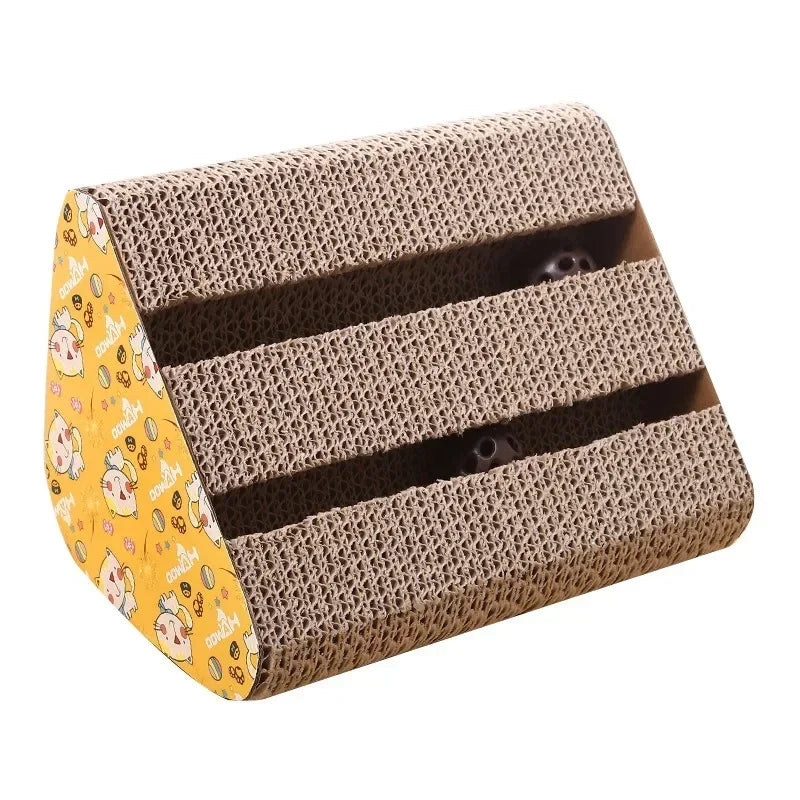 Pet Double Slot Triangle Cat Scratching Board