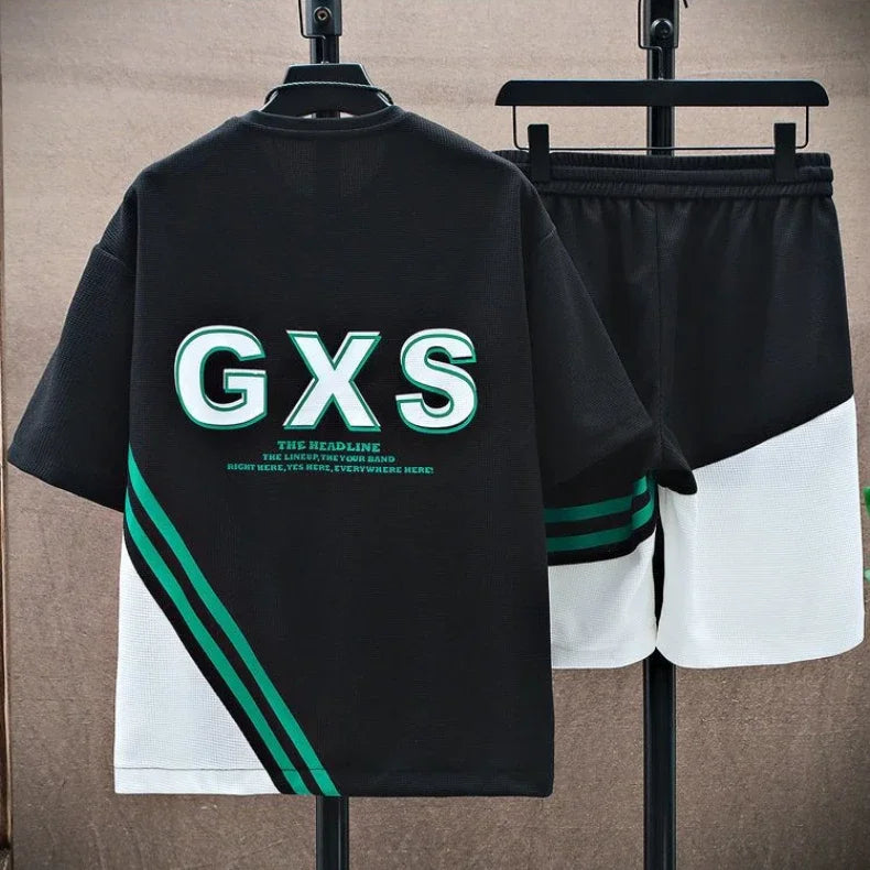 Men's Two-piece Oversize Gym Sport Short Pants