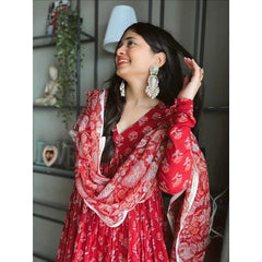 Indian Party Wear Kurti Pant Dupatta Women Designer Wedding Salwar Kameez Suit.