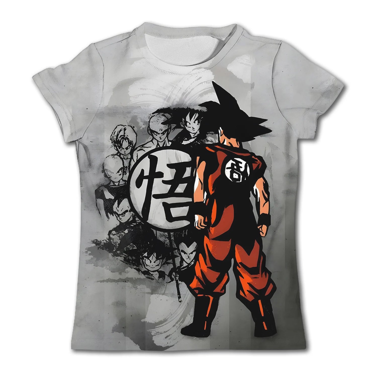 Men's cartoon anime Dragon Ball Z T-shirt for children and boys T-shirt for children's summer short sleeved men's T-shirt