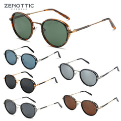 Steampunk Sunglasses Rrtro Round Polarized Fashion Sun Glasses for Women Men
