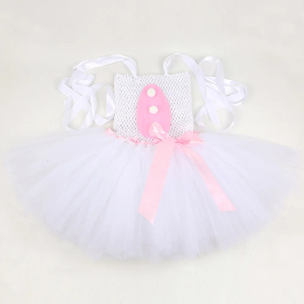 Baby Girls Easter Bunny Tutu Dress for Kids Rabbit Cosplay Costumes