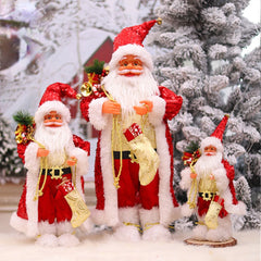 Santa Claus Doll Christmas Doll Desktop Santa Claus Figure Santa Figurine Ornament 2023 Xmas Decor Home Christmas