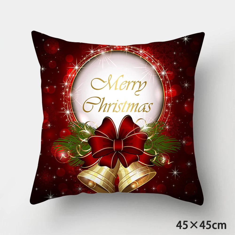 Christmas Cushions Happy New Year 2022 Wedding Decor Patterns from  Home  Gifts