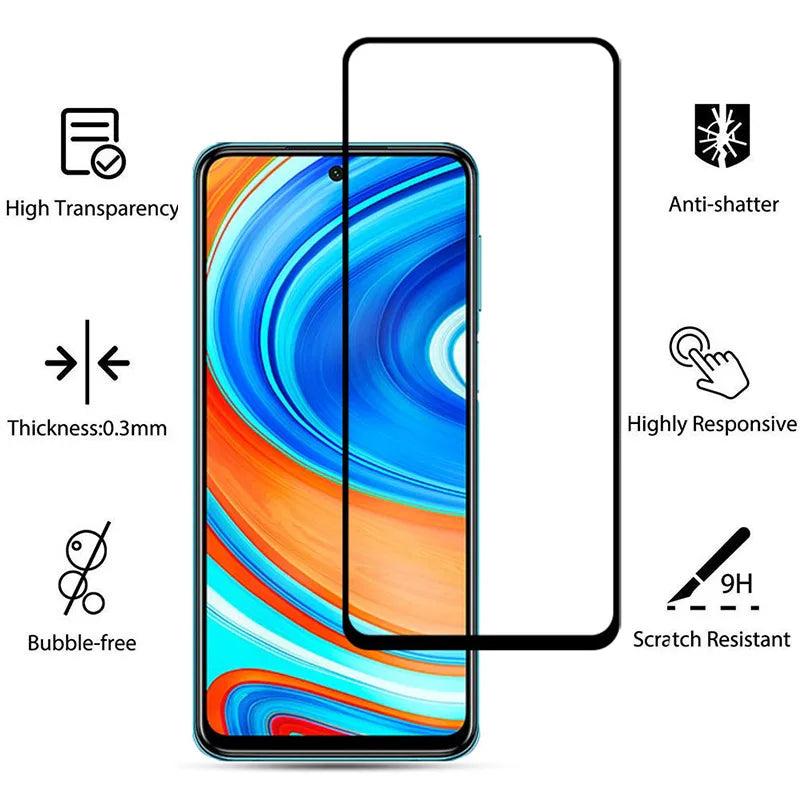 Tempered Glass for xiaomi redmi note 9 pro accessories for mobile