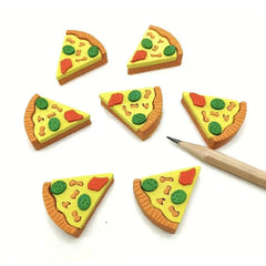 New Style Creative Modeling Simulation Pizza Eraser Student Studying Stationery Supplies