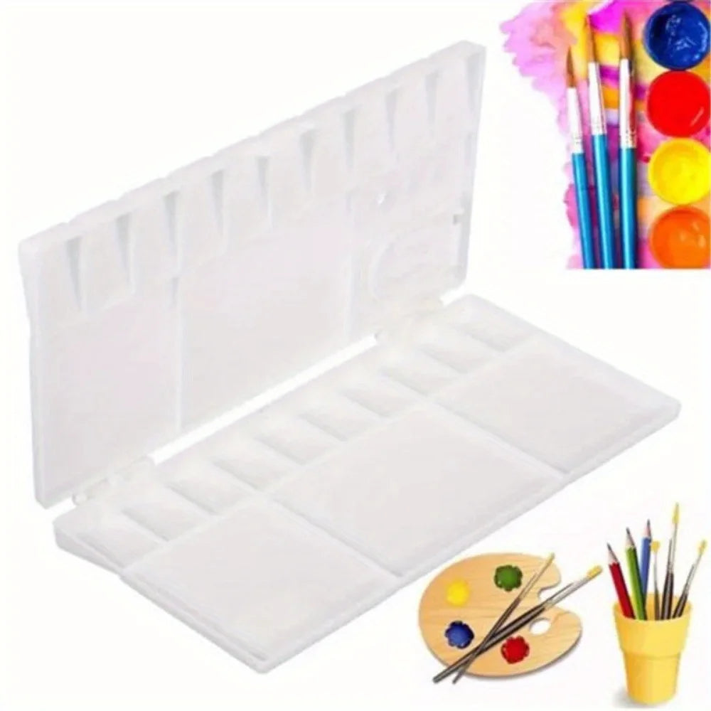 25 Grids Palette Large Art Paint Tray Artist Oil Watercolor Plastic Palettes for Painting Drawing Supply Drawing Paint Organizer