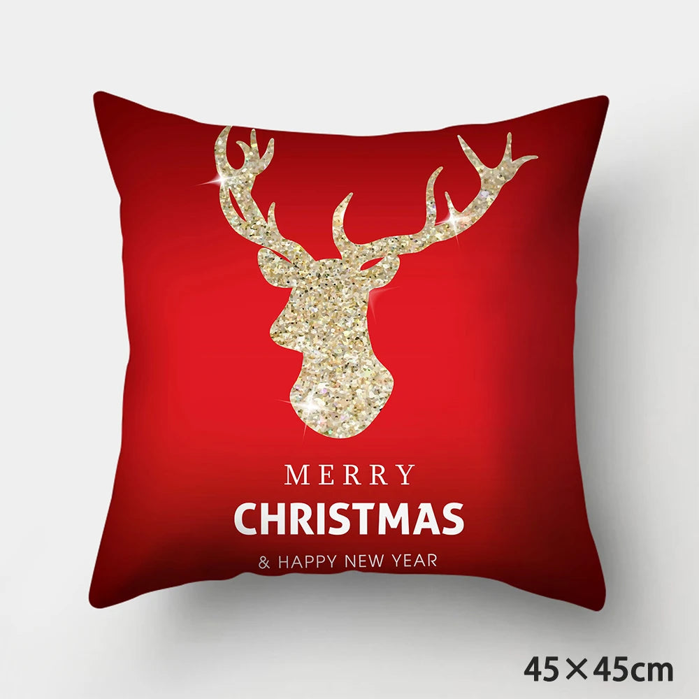 Christmas Cushions Happy New Year 2022 Wedding Decor Patterns from  Home  Gifts