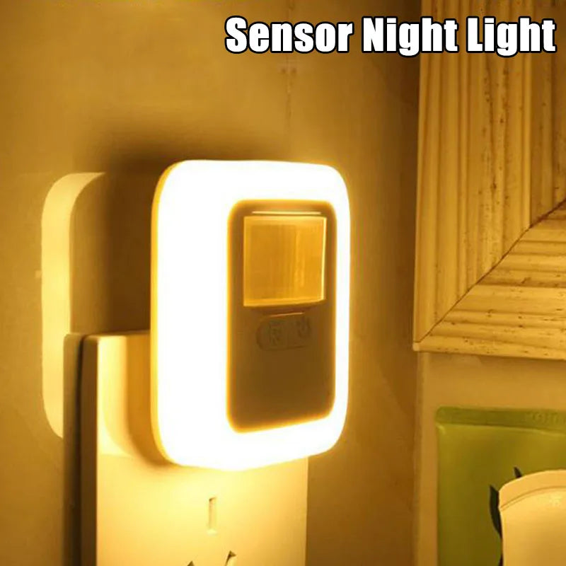 LED Night Light Motion Sound Sensor Lights Bedroom Decor Lamp