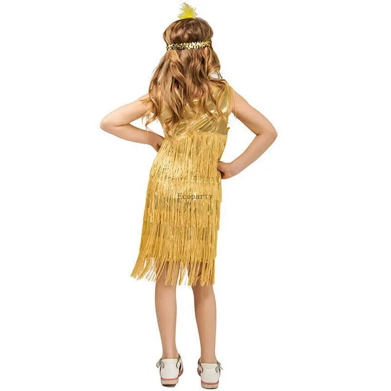 Fringe Kids Fancy Dress Up Costume Halloween costumes costume moto party for kids