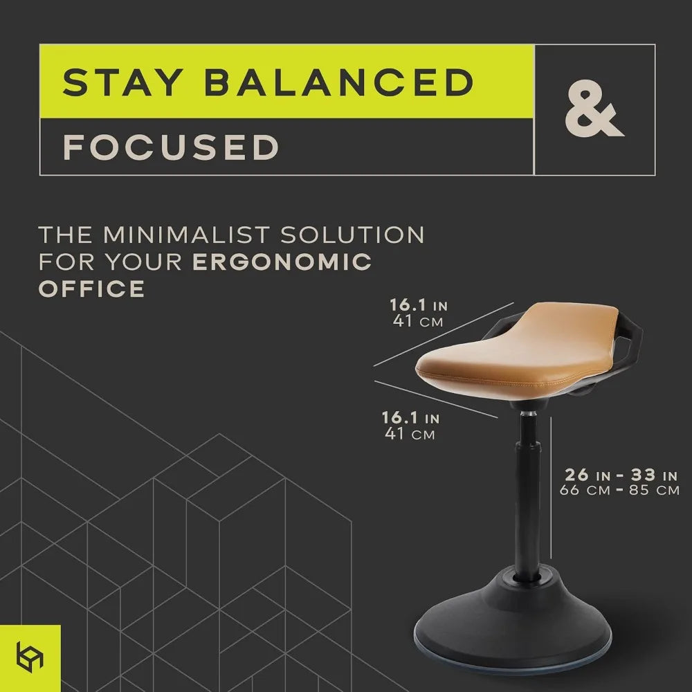 BonVIVO Standing Desk Chair - Ergonomic Chair for Tall Office Desks