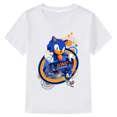 Sonic The Hedgehog 3 Cotton T-shirts Children Fashion Casual Top Boys Girls Short Sleeve Tees Cool Kids Essential Tshirt Clothes